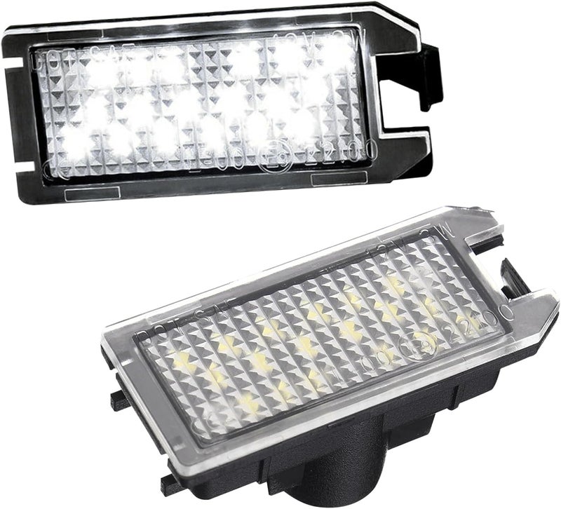 LESAUCE LED License Plate Light for 2014-2022 Jeep Cherokee Compass Patriot, 6000K White, High Brightness & Waterproof Tag Lamp Assembly Replacement, Plug and Play, Pack of 2 - Image 1